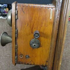 希少品 沖電気株式会社 デルビル磁石式壁掛電話機 1800年代？ レトロ アンティーク|江別市のリサイクルショップドロップの画像