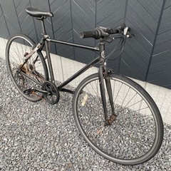 クロスバイク　28インチ　自転車　黒　シティバイク　