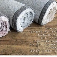 【明後日まで】毛足長め　シャギーラグ　カーペット　絨毯　ホワイトシルバー　200 × 250 cm  の画像