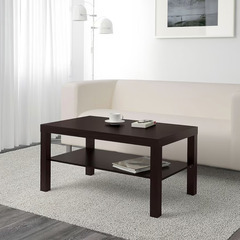 IKEA LACK ラック コーヒーテーブル, ブラックブラウン, W90xD55xH45 cmの画像