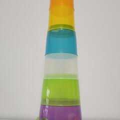 積み重ねてボールコロコロの画像
