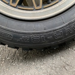 【希少】フルピン　スパイクタイヤホイールセット14インチの画像