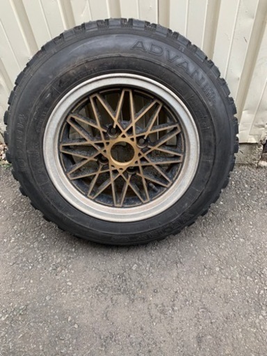 【希少】フルピン　スパイクタイヤホイールセット14インチ