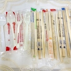 割り箸、スプーン、フォーク あげます