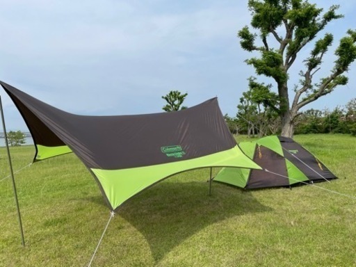 キャンプ用品　コールマンテント　ツーリングドームLX   タープ　ヘキサライト2