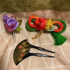 和風ヘア飾りセット　浴衣