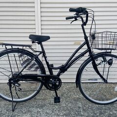 新品★未使用　ママチャリ　 26インチ　シマノ製6段変速　ブラック