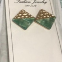 ❤️新品❤️イヤリング グリーン&ゴールド