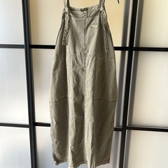 作業着風ロングワンピース