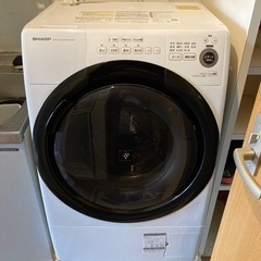 【出品7/13まで！最終値段】SHARP ドラム式洗濯機 ES-...