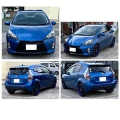 🌏トヨタアクア🌏ハイブリッド🌏ナビ、TV、ETC、Bカメラ🌏スマートキー、プッシュスタート🌏シートヒーター、社外アルミ🌏車検あり🌏の画像