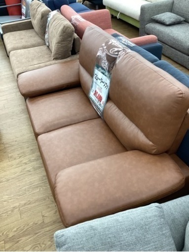 KG-27【新入荷　アウトレット】2シーターソファ　ブラウン