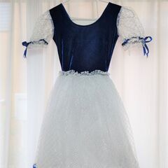 子供（女の子）用バレエ衣装 ブルー 発表会仕様