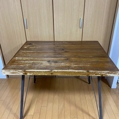 クラッシュゲート　フランクⅢテーブル　木製  幅1000 奥行780  