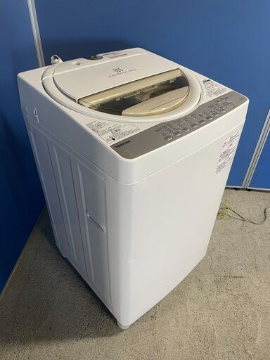 【良品】TOSHIBA 6.0kg洗濯機 AW-6G3 2016年製 通電確認済み お洒落 格安 早い者勝ち！ 引取歓迎 配送OK