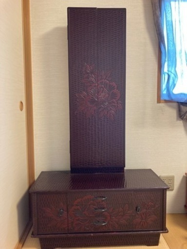 鏡、三面鏡、鎌倉彫