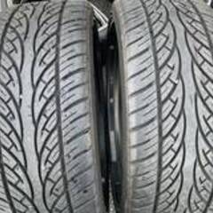 🚗【タイヤ＆アルミ】深リム！ハリアー 等にEXANI LSS-55 24インチ 9J 245/30ZRバリ山【タイヤ･ホイール買取】の画像