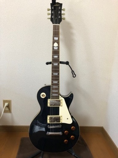 決まりました❗️TOKAI レスポールタイプ　LOVEROCK エフェクター、ミニアンプ、革製ギターケース付き