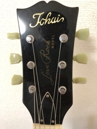 決まりました❗️TOKAI レスポールタイプ　LOVEROCK エフェクター、ミニアンプ、革製ギターケース付き