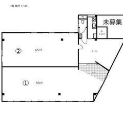川口市元郷　貸事務所　1括貸可能　1階部分