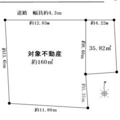 ★貸土地★    堺市西区菱木　48.4坪　#資材置き場　＃トラック駐車場　#車両置き場の画像