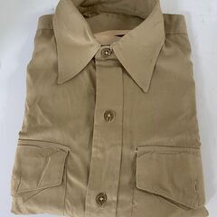 40s デッドストック 米軍実物 コットンポプリンシャツ 15x...