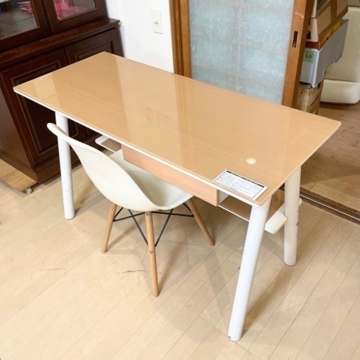 【超美品‼️】あずま工芸 120cm幅デスク＆チェア セット パソコンデスク 学習机 イームズチェア