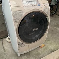 日立 HITACHI　ヒートリサイクル 風アイロン ビッグドラム BD-V3400L[ドラム式全自動洗濯乾燥機（9.0kg) ピュアホワイト]　の画像
