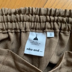 【今週400円】【niko and…ブランド】『サラサラのワイドパンツ（裾手縫いあり）』の画像