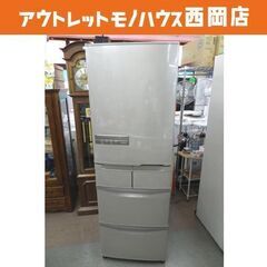 西岡店 冷蔵庫 401L 2018年製 ヒタチ R-K40HL(T) ソフトブラウン 5ドア 左開き 自動製氷付き 大型 ファミリーサイズ 400Lクラス