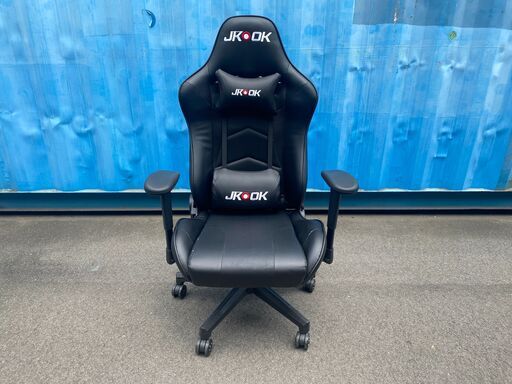 宇都宮でオシャレな家具を探すなら『オトワリバース！』JKOOK ゲーミングチェア オフィスチェア リクライニングチェア ハイバック ブラック 中古品