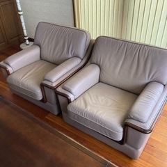 オールド　カリモク　センターテーブル　ソファ　セットの画像