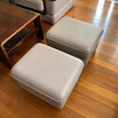 オールド　カリモク　センターテーブル　ソファ　セットの画像