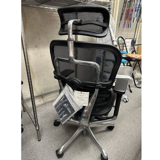 展示品】エルゴヒューマン プロ オットマン付き ブラック Ergohuman