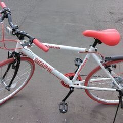 26インチ 🚲 GRAPHIS 中古 クロスバイク 19800円 🔁6段切替 フレーム:490mm 新規防犯登録料コミ 740