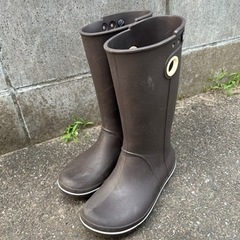 クロックス　レインブーツ　長靴　22cm