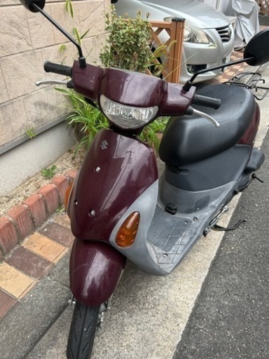 ※商談中　ジャンク扱い　50ccスズキレッツ　エンジ色