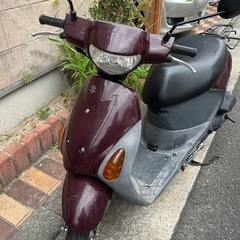 ※商談中　ジャンク扱い　50ccスズキレッツ　エンジ色