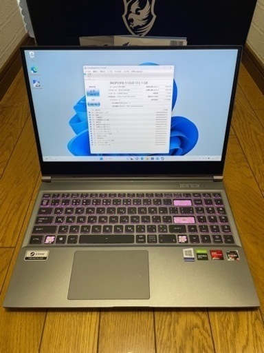 訳あり ゲーミングノートパソコン galleria gr1650tgf-t office2021付き