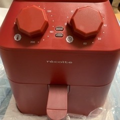 レコルト エアオーブンRAO-1  通電確認済み　赤　電気フライ...