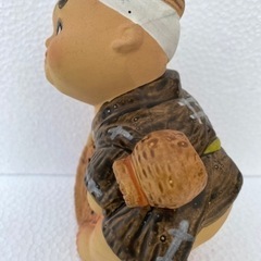 ふるさと人形 安来節 どじょうすくい人形 民芸品 陶器製 日本人形 置物 昭和レトロ ヴィンテージの画像