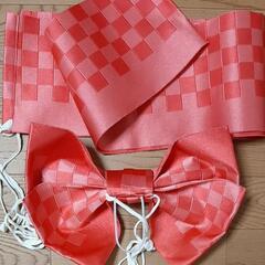 浴衣 付け帯 作り帯の画像