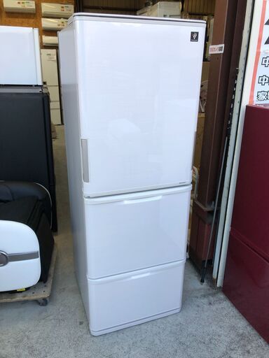 【動作保証あり】SHARP 2016年 SJ-PW35C 350L 3ドア 冷凍冷蔵庫 プラズマクラスター【管理KRR521】