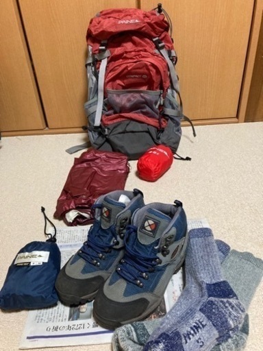 登山グッズ　6点セット　レッド