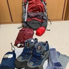 登山グッズ　6点セット　レッド