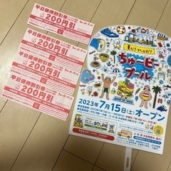 ちゅーピープール割引券 駐車券付き(取引中)