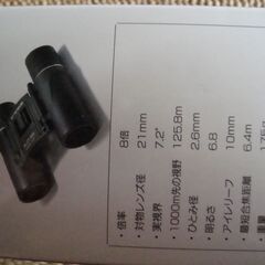 新品未開封　Kenko 双眼鏡 V-TEX 8×21DHの画像