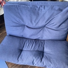 ローソファベッドとシングルサイズの敷布団