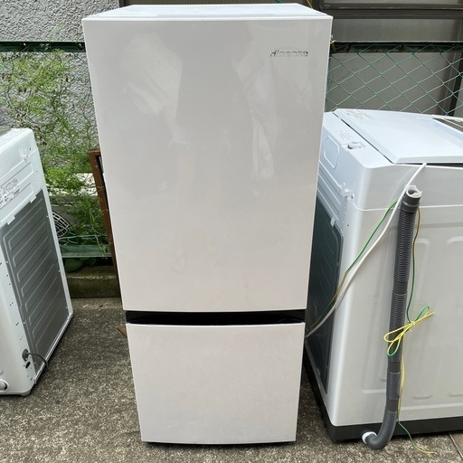 美品 2020年 冷凍冷蔵庫 ハイセンス Hisense 2ドア HR-D15E 右開きドア
