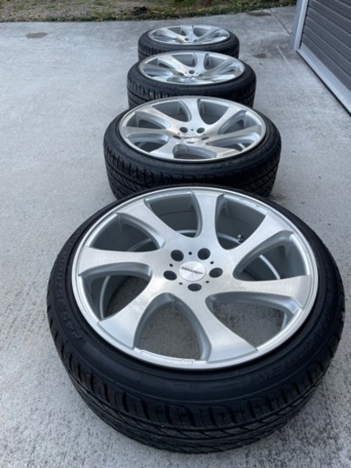 値下げ　ＡＭＥシャレン２０インチ　タイヤ、ホイール４本セット